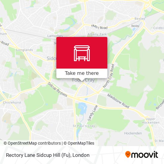 Rectory Lane  Sidcup Hill (Fu) map