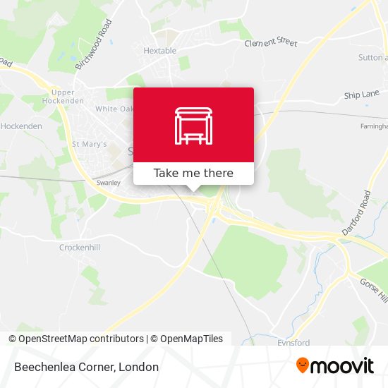 Beechenlea Corner map