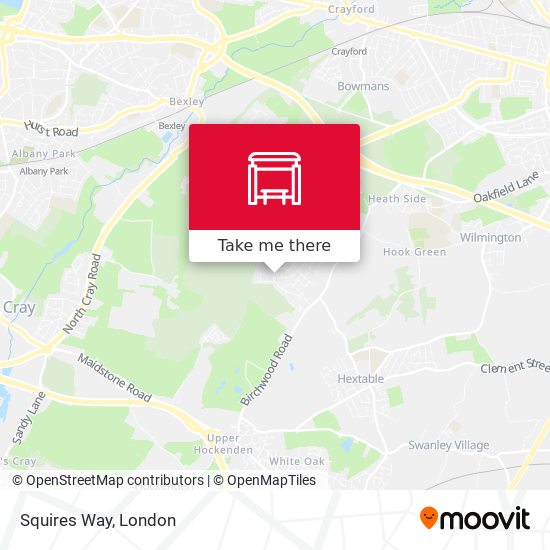 Squires Way map