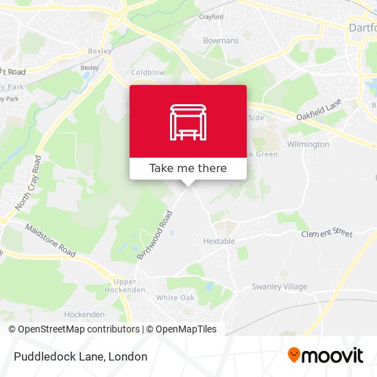 Puddledock Lane map