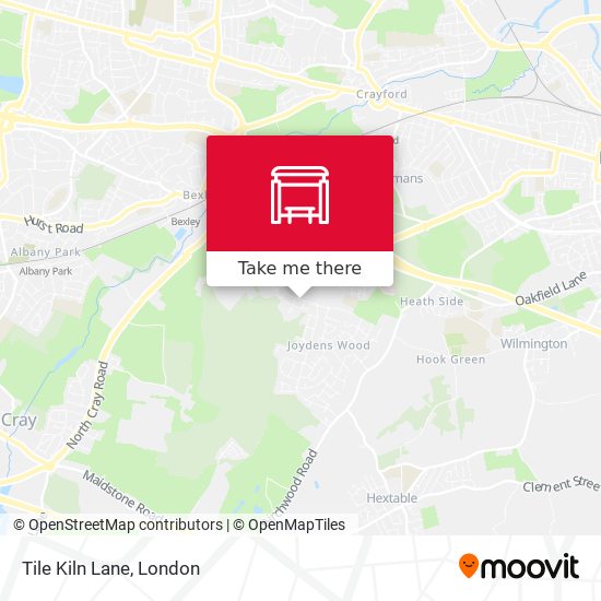 Tile Kiln Lane map
