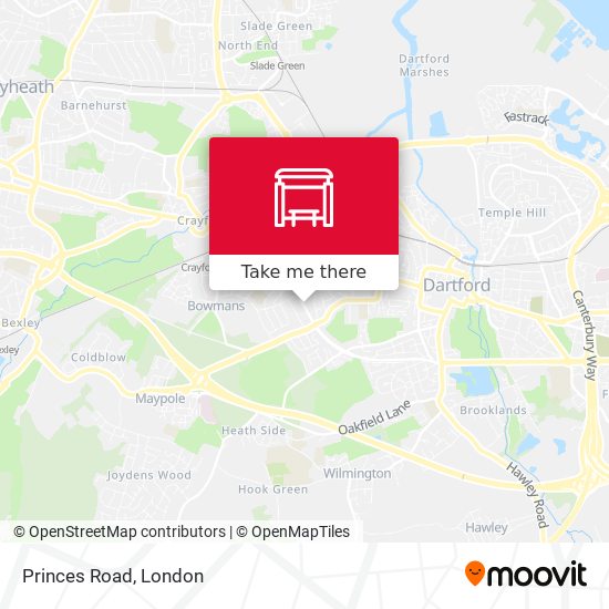 Princes Road map