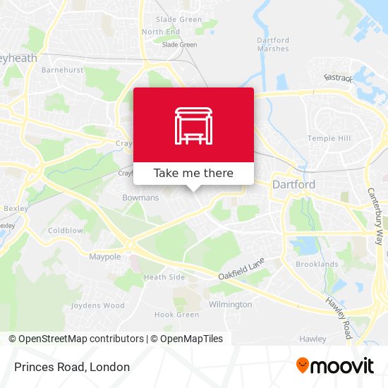Princes Road map