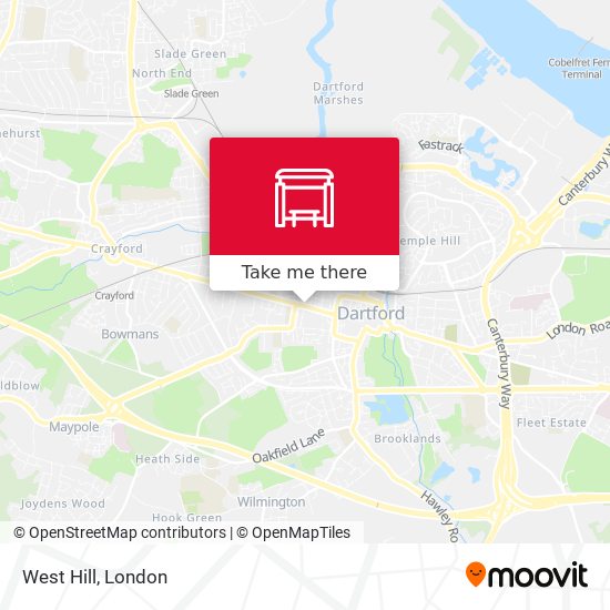 West Hill map