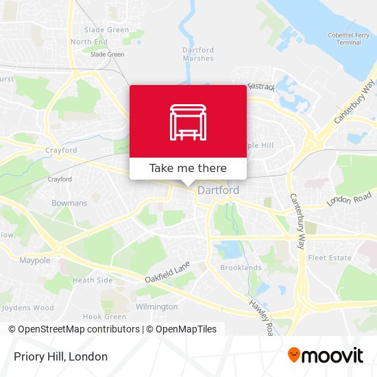 Priory Hill map