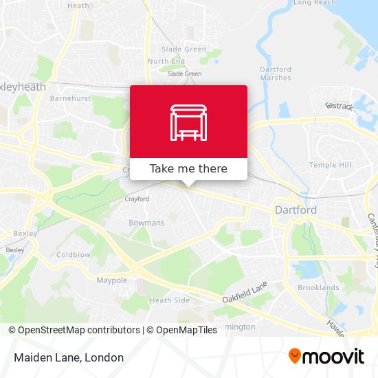 Maiden Lane map
