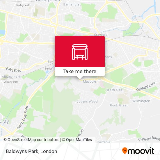 Baldwyns Park map