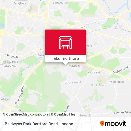 Baldwyns Park  Dartford Road map
