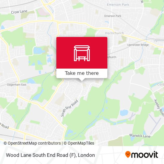 Wood Lane  South End Road (F) map