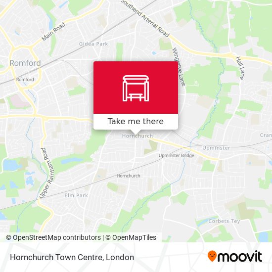 Hornchurch Town Centre map