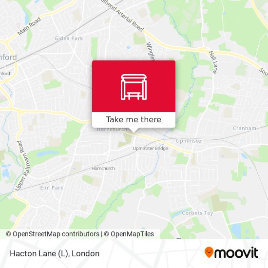 Hacton Lane map