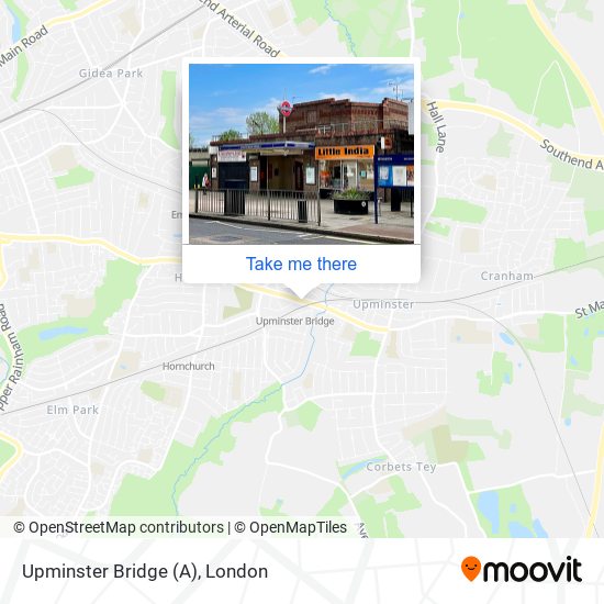 Upminster Bridge (A) map