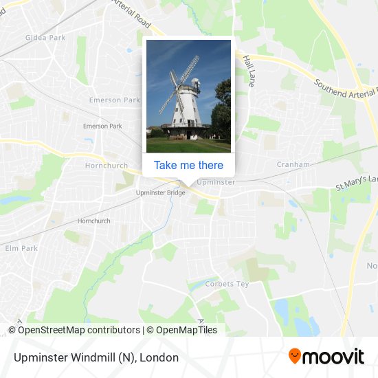 Upminster Windmill (N) map
