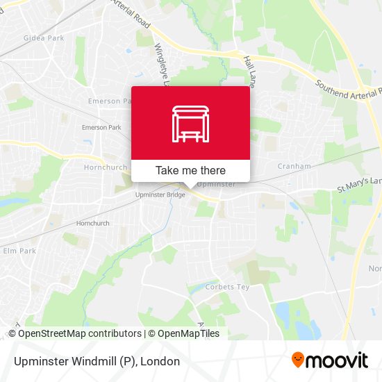 Upminster Windmill (P) map