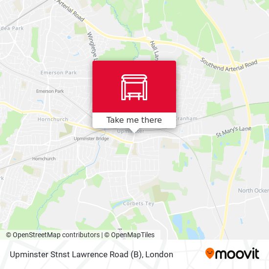 Upminster Stnst Lawrence Road (B) map