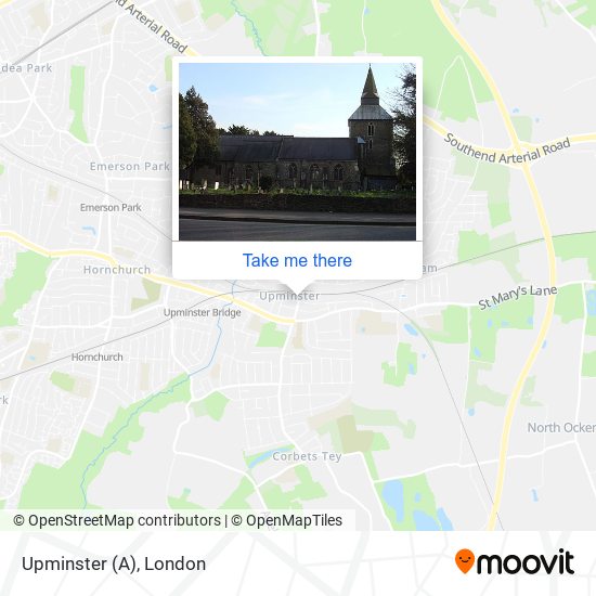 Upminster (A) map