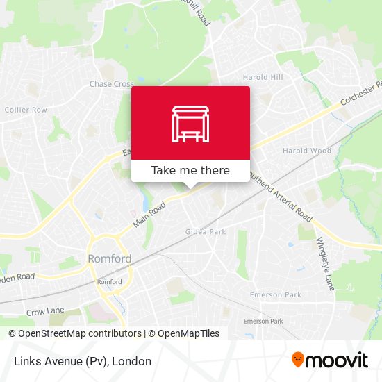 Links Avenue  (Pv) map
