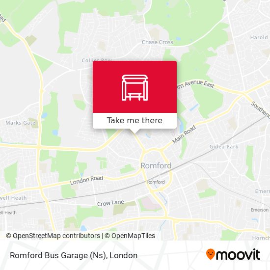 Romford Bus Garage (Ns) map