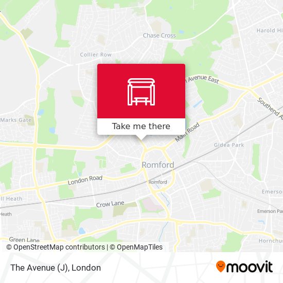 The Avenue  (J) map