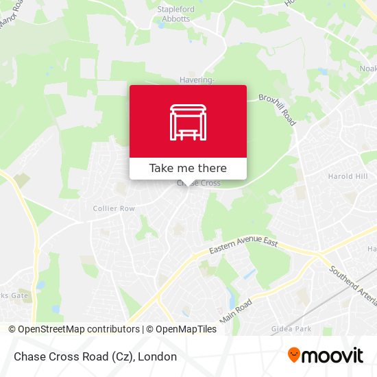 Chase Cross Road  (Cz) map