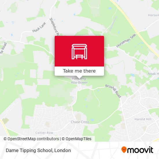 Dame Tipping School map