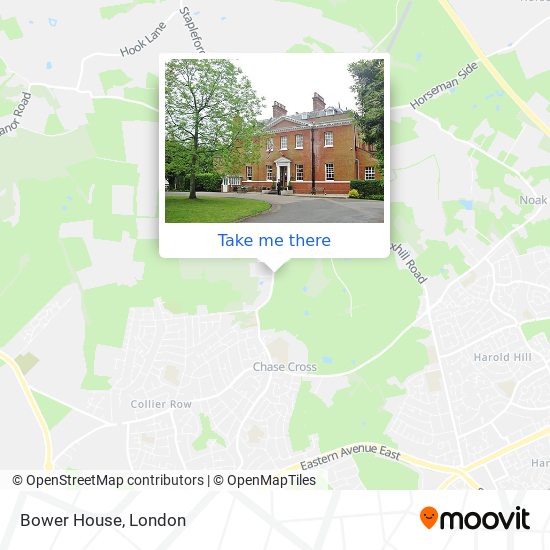 Bower House map