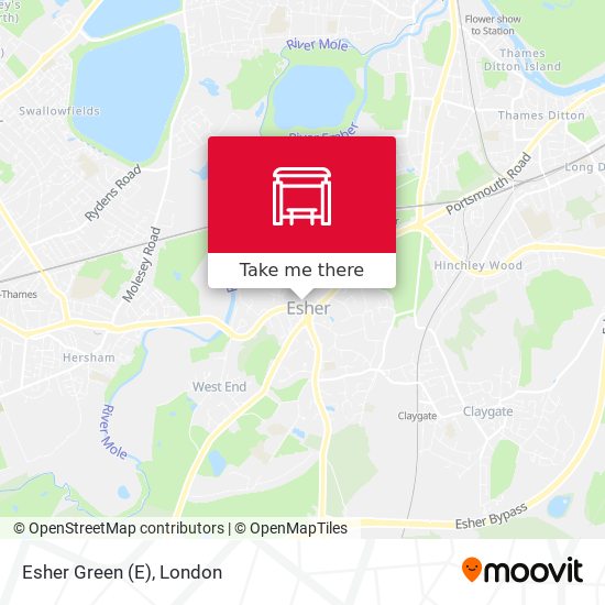 Esher Green map