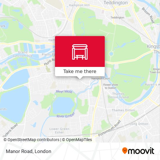 Manor Road map