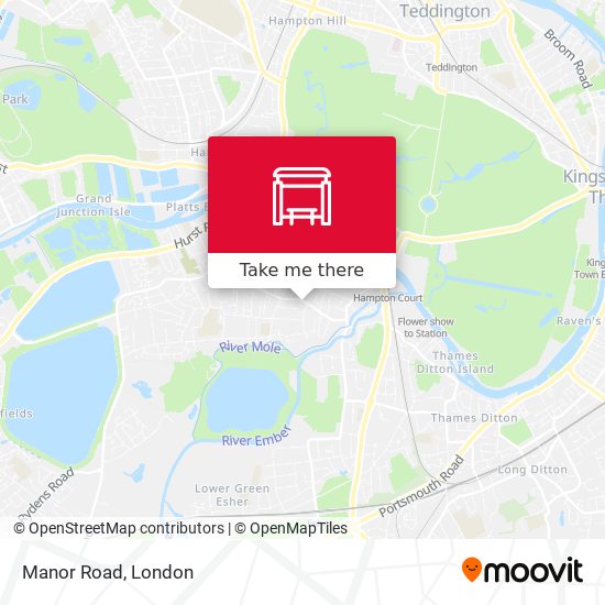 Manor Road map