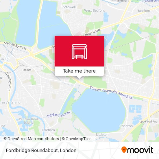 Fordbridge Roundabout map