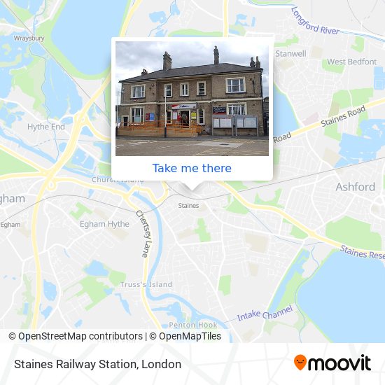 Staines Railway Station map