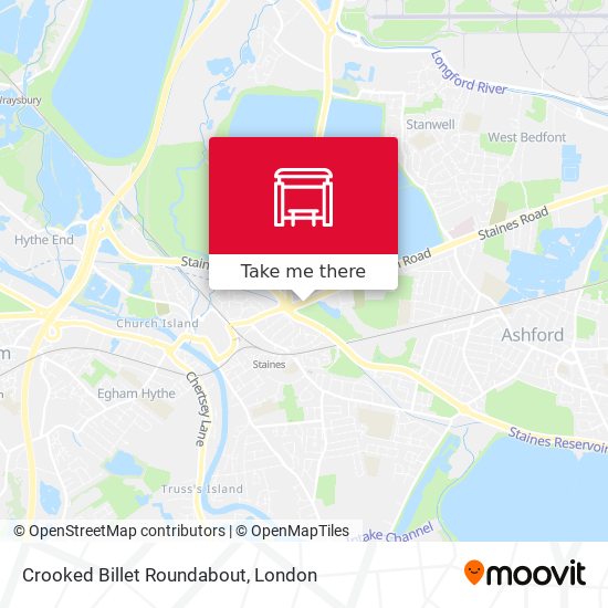 Crooked Billet Roundabout map