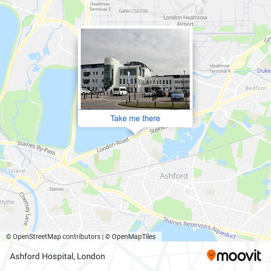 Ashford Hospital map