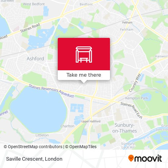 Saville Crescent map