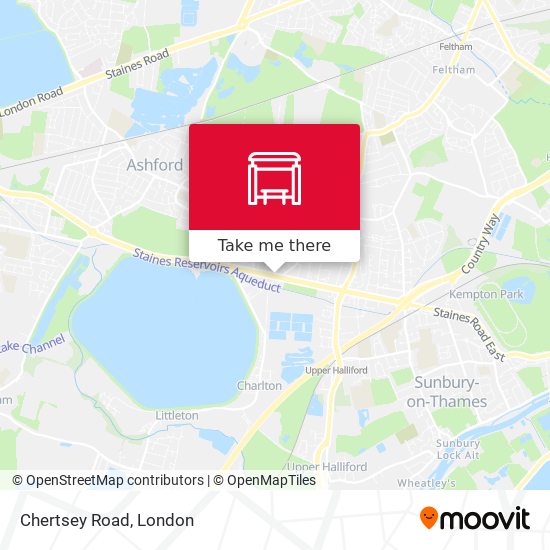 Chertsey Road map