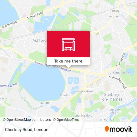 Chertsey Road map