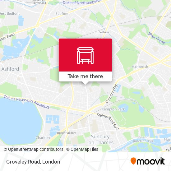 Groveley Road map