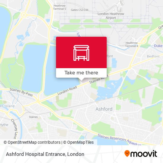 Ashford Hospital Entrance map