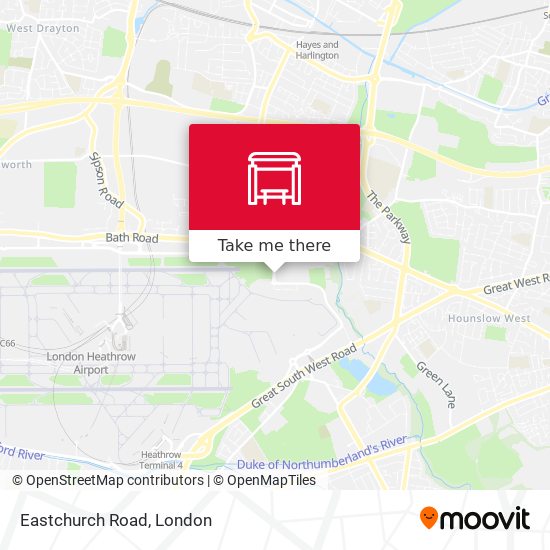 Eastchurch Road map