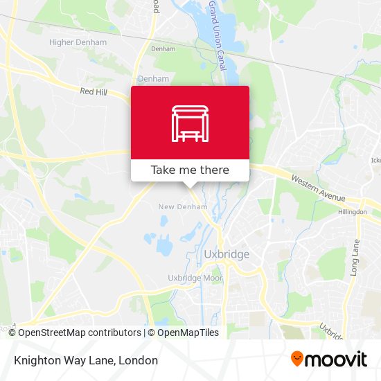 Knighton Way Lane map