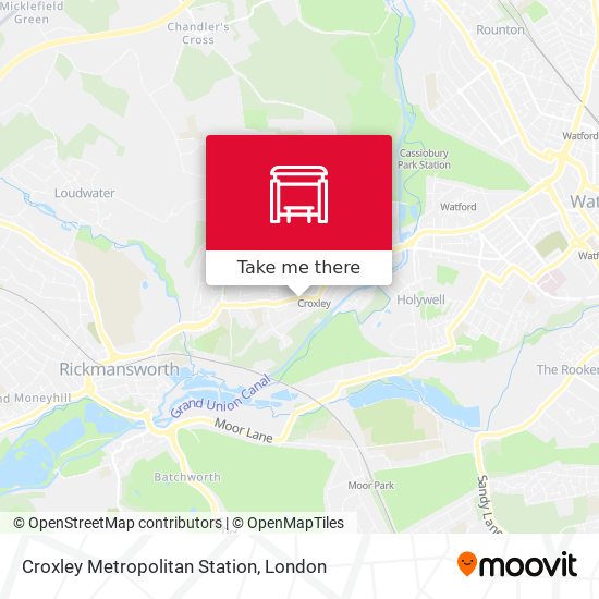 Croxley Metropolitan Station map