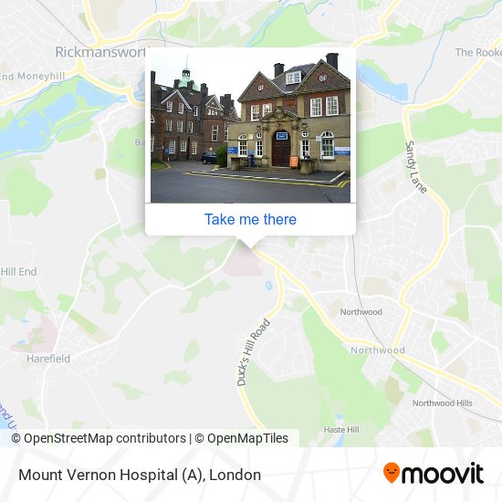 Mount Vernon Hospital (A) map