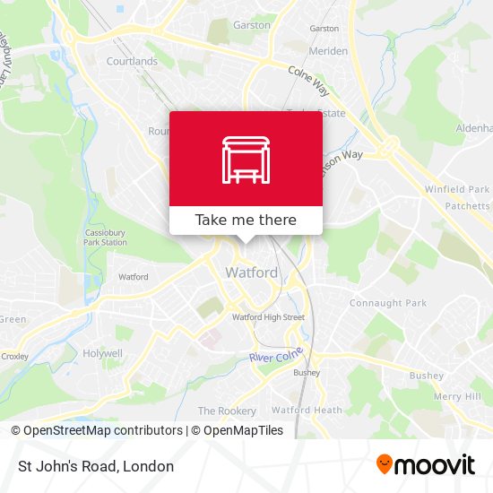 St John's Road map
