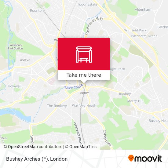 Bushey Arches (F) map
