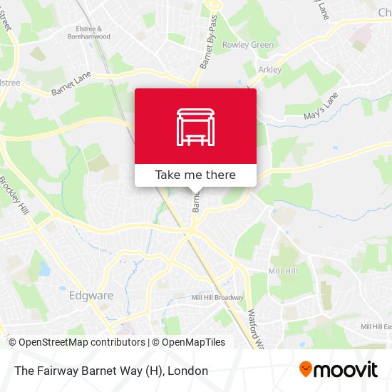 The Fairway  Barnet Way (H) map