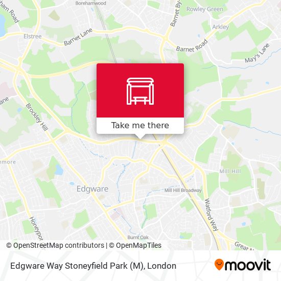 Edgware Way  Stoneyfield Park (M) map