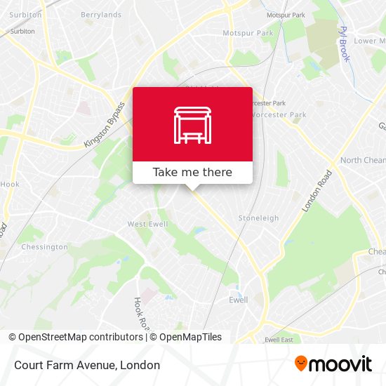 Court Farm Avenue map
