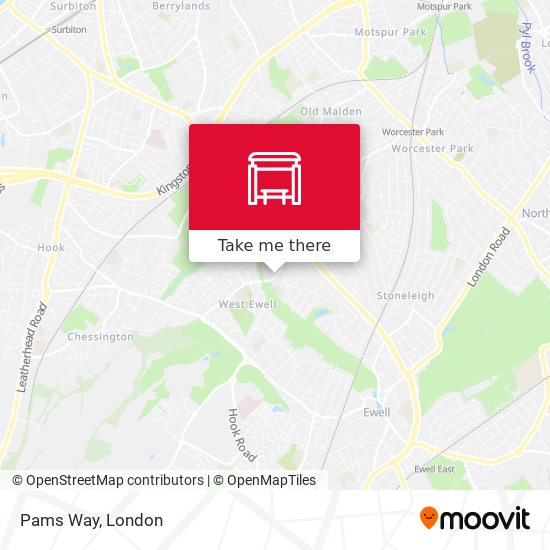 Pams Way map
