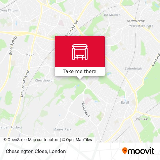 Chessington Close map