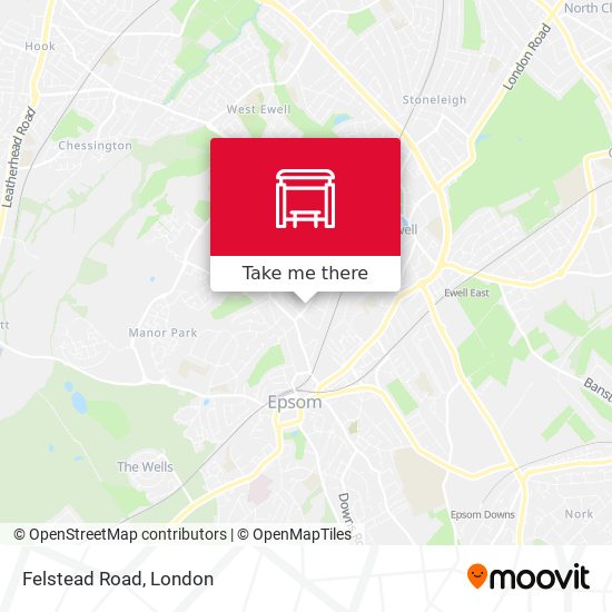 Felstead Road map